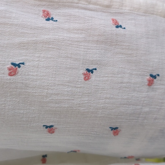 La Vie Rebecca Taylor for Anthropologie Rosebud Embroidered Button Down Blouse L - Picture 10 of 13